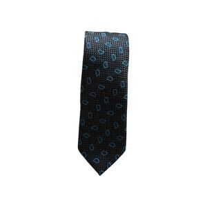 PORTO FILO New Microfiber Necktie Designer Paisley Tear Blue W2.25 L54 NWT (227)